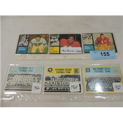 6 SPORTS FOOTBALL CARDS 1964 1966 1967 ROOKIES