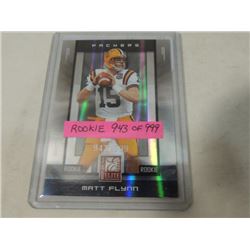 MATT FLYNN FOOTBALL SPORTS CARD ROOKIE 943 OF 999