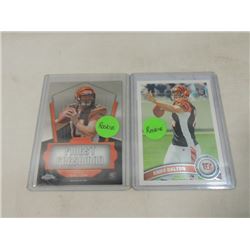 2 FOOTBALL SPORTS CARDS ROOKIES ANDY DALTON