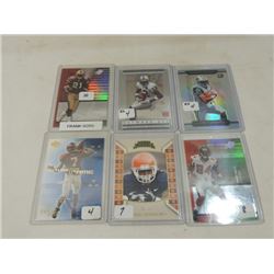 6 FOOTBALL SPORTS CARDS ROOKIES STARS
