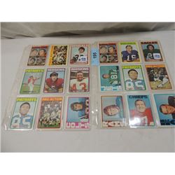 1972 TOPPS FOOTBALL SPORTS 18 CARD LOT