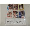 Image 1 : 6 CARD LOT BASKETBALL MICHAEL JORDAN ROOKIE