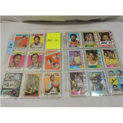 44 VINTAGE TOPPS BASKETBALL CARDS 1971-72 1974-75