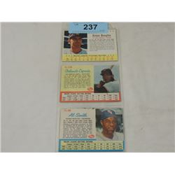 1962 POST BASEBALL CARDS: CEPEDA, SMITH, BROGLIO