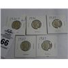 Image 1 : 1936-D - 1936 - 1937 Buffalo Nickels (5)