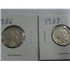 Image 3 : 1936-D - 1936 - 1937 Buffalo Nickels (5)
