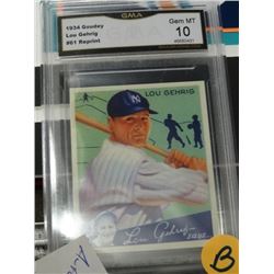 Lou Gehrig Trading Card