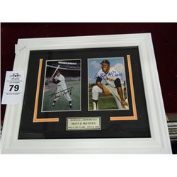 Mays & McCovey Autographed Photo Set w/Coa