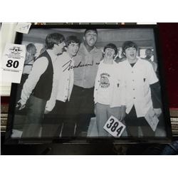 Beatles w/Muhammad Ali Autographed Photo w/Coa