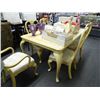 Image 1 : Blonde Dining Table w/6 Chairs & Hutch