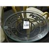 Image 2 : Metal Base Glass Top Plant Stand