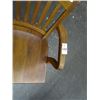 Image 2 : Solid Wood Slat Back Office Chair