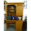 Image 1 : Oak Desk w/Upper