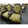 Image 1 : 2 Wood Trim Medalion Back Arm Chairs - 2 Times the Money