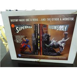 Porcelain Sculpted Bookends - Superman