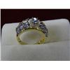 Image 2 : Ladies 10 K Yellow Gold Diamond & Tanzanite Ring