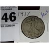 Image 1 : 1917 Half Dollar 90% Silver