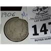 Image 1 : 1906 Half Dollar 90% Silver