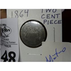 1864 2 Cent Piece