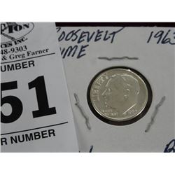 1963 Roosevelt Dime