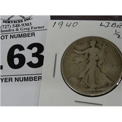 1940 Liberty Half Dollar (Silver)