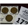Image 1 : Pack of 3 Lincoln Wheat Cent Errors