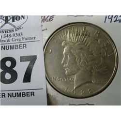 1922 Peace Dollar
