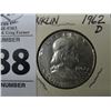 Image 1 : 1962 Franklin Half Dollar