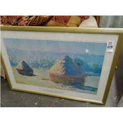 Claude Monet "Haystacks At End Of Summer" Framed Print