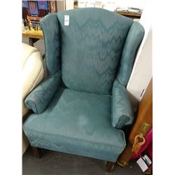 Teal Wingback Chair