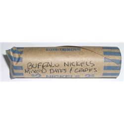 ROLL OF BUFFALO NICKELS 40 TOTAL *UNSEARCHED-MIXED* ROLL CAME OUT OF SAFE!!