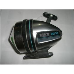 FISHING REEL *ZEBCO 20/30 MODEL FILLED WITH EXTRA TOUGH FISHING LINE!! REEL CAME OUT OF SAFE BOX!!