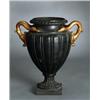 A late empire black painted and bronzed cast iron, A late empire black painted and bronzed cast...