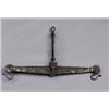 A baroque iron SCALE, remnants of gilt, A baroque iron SCALE, remnants of gilt decoration, 76 c...
