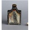 A Louis XV tôle box, set with foiled and coloured, A Louis XV tôle box, set with foiled and col...