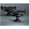 Image 1 : A pair of Neo-renaissance style painted cast iron, A pair of Neo-renaissance style painted cast...