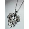 A platina PENDANT, 1 brilliant-cut diamond c., A platina PENDANT, 1 brilliant-cut diamond c. 0,...