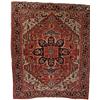 An antique HERIS, 390x332; evenly well worn,, An antique HERIS, 390x332; evenly well worn, repa...