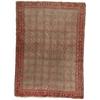 An antique SENNEH, 191x140; well worn, creases,, An antique SENNEH, 191x140; well worn, creases...