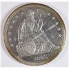 Image 1 : 1843 SEATED LIBERTY DOLLAR BU STREAKS ON OBVERSE