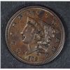 Image 1 : 1838 LARGE CENT CH BROWN UNC NICE