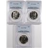 Image 1 : ( 3 ) 1964 KENNEDY HALF DOLLARS, PCGS PR-67