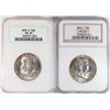 Image 1 : 1961 & 1963 FRANKLIN HALF DOLLARS, NGC  MS-65