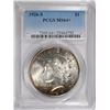 Image 1 : 1926-S PEACE SILVER DOLLAR, PCGS  MS-64+  SOME COLOR OBVERSE