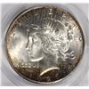 Image 2 : 1926-S PEACE SILVER DOLLAR, PCGS  MS-64+  SOME COLOR OBVERSE