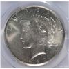 Image 2 : 1927 PEACE SILVER DOLLAR, PCGS MS-64 WHITE!