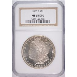 1880-S MORGAN DOLLAR NGC MS65 DPL