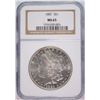 Image 1 : 1881 MORGAN SILVER DOLLAR, NGC MS-65
