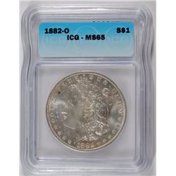 1882-O MORGAN DOLLAR ICG MS-65