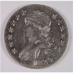 1829 BUST HALF CH AU